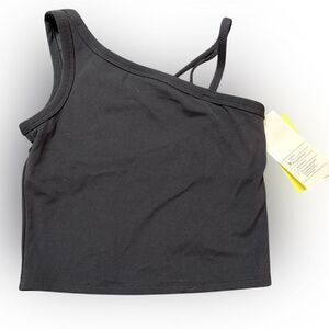 Nwt 6/7 black everyday soft crop top